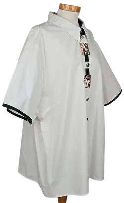 Styrian lady Vintage Damen Trachtenbluse, weiß - Gr. XXL  - Bild 2