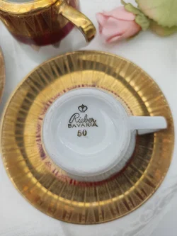 Bavaria Porzellan Kaffeeservice mit Schönheitsfehler | Vintage-Schatz - Bild 12