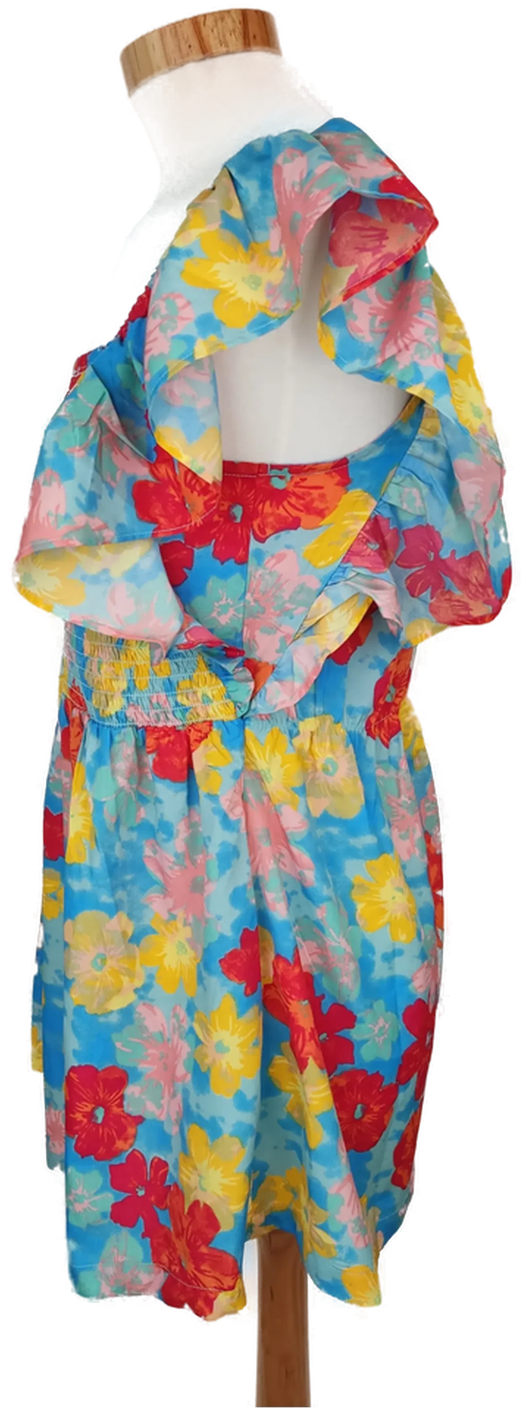 Mamalicious Damen Top blau/gelb/rot geblümt - M/38 – Bild 3