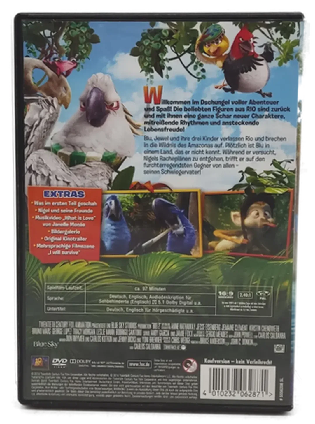 DVD "RIO 2" Dschungelfieber von Blue Sky – Bild 2