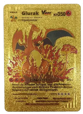 Pokémon Sammelkarte Goldfolie Vmax Glurak Vmax - Bild 1