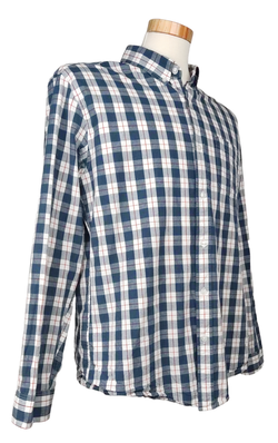 Eddie Bauer Herren Hemd, blau/weiß - Gr. L  - Bild 2