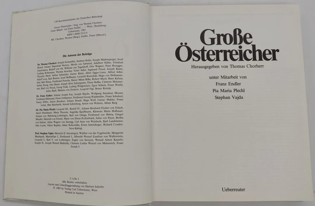 Buch "Große Österreicher" Herausgegeben von Thomas Chorherr 1985 – Bild 4