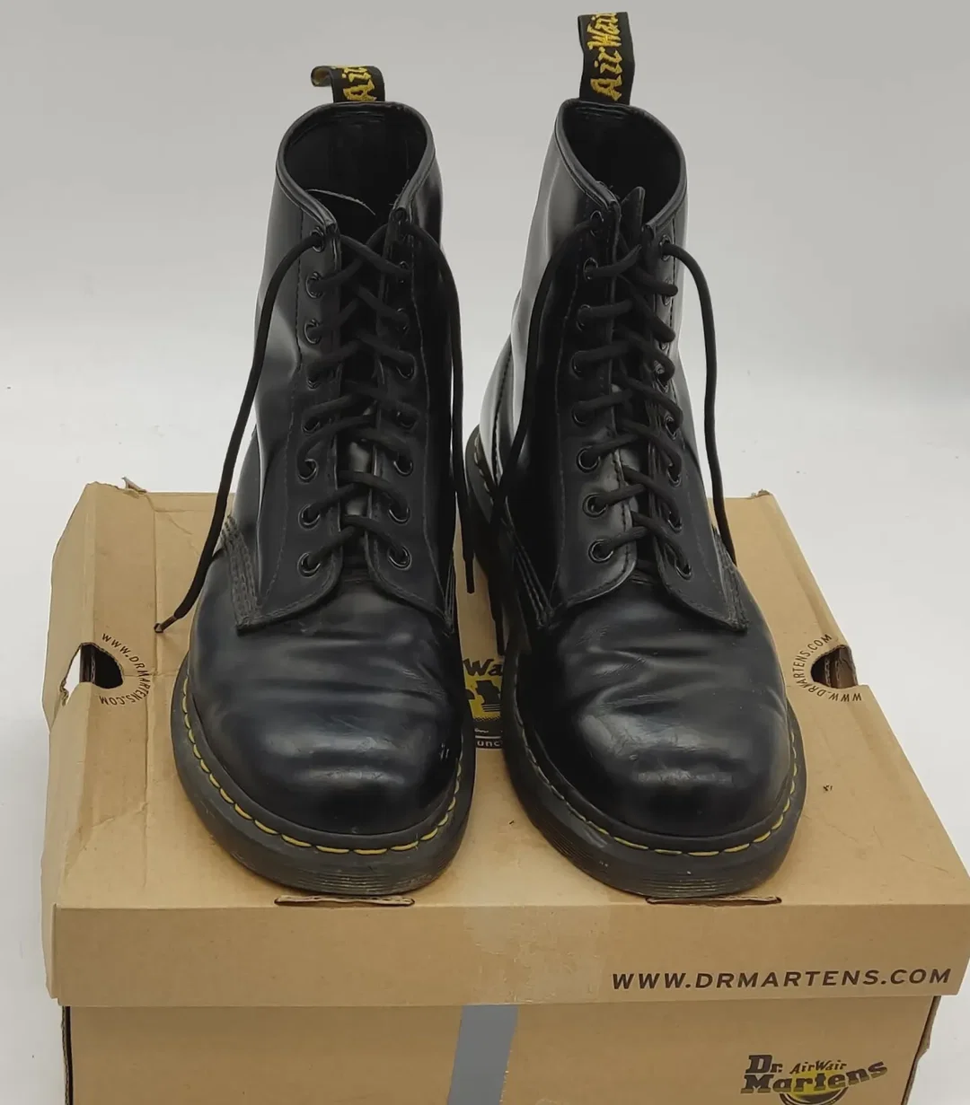Dr Martens 1460 Leder Stiefel schwarz Gr. 44 – Bild 5