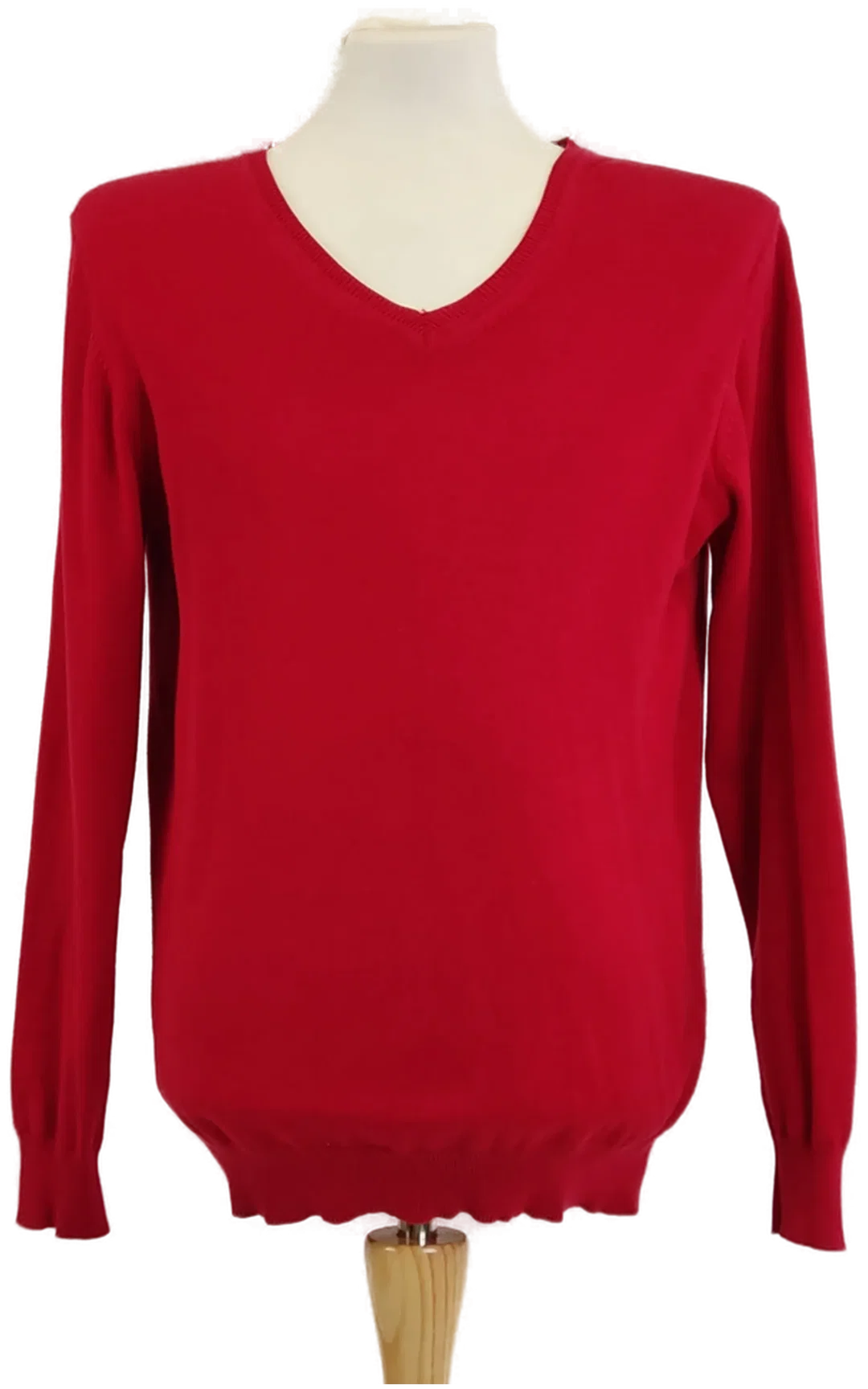 PEEK & CLOPPENBURG Herren Pullover mit V-Ausschnitt, Rot, Gr. M - Bild 1