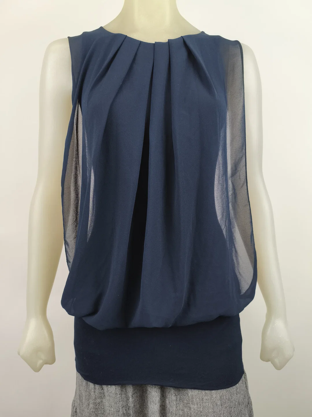 Damenbluse dunkelblau, Gr. S – Bild 4
