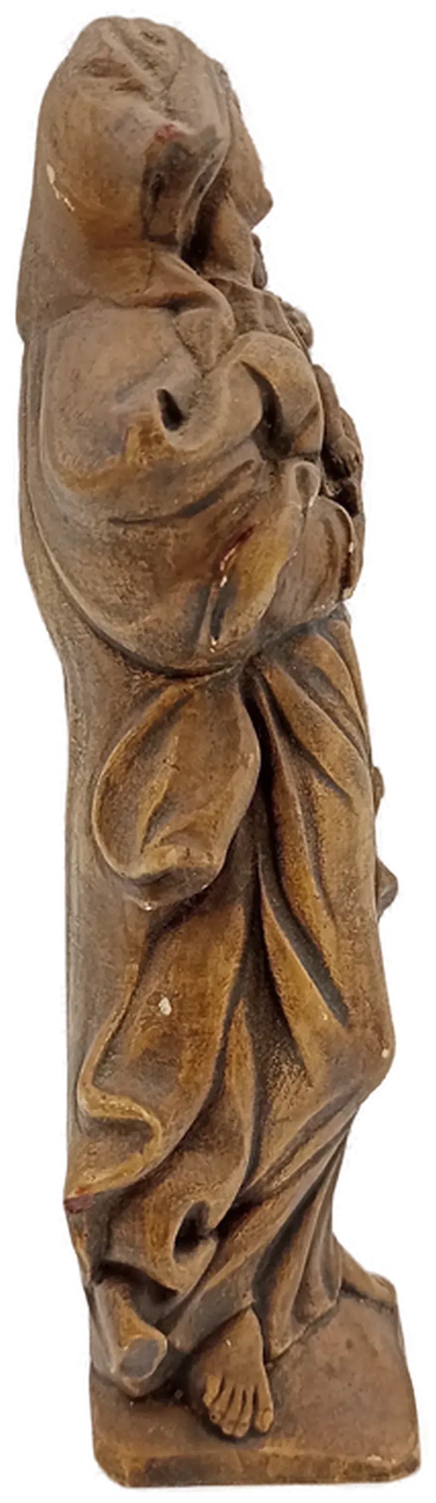Moderne Madonna mit Kind – Elegante Skulptur in edler Holzoptik – Bild 5