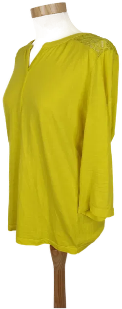 Street One Damen Shirt Top 3/4-Arm gelb - XL/42 - Bild 4