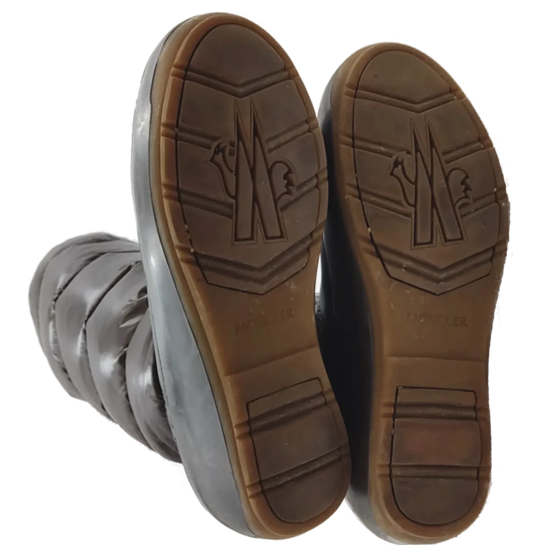 Moncler Damendaunenstiefel braun Gr. 39 – Bild 5