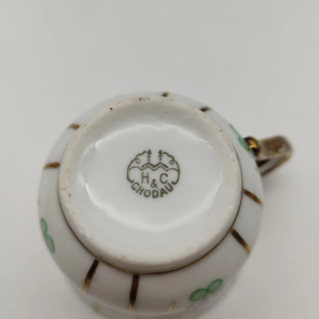 Porzellan-Kaffeegedeck H&C Chodau (Gebraucht, Patina) | Vintage-Schatz – Bild 7