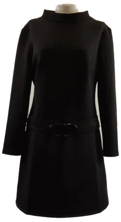 Schwarzes Minikleid in sehr guter Qualität, Größe EUR 38, Herbst - Bild 1