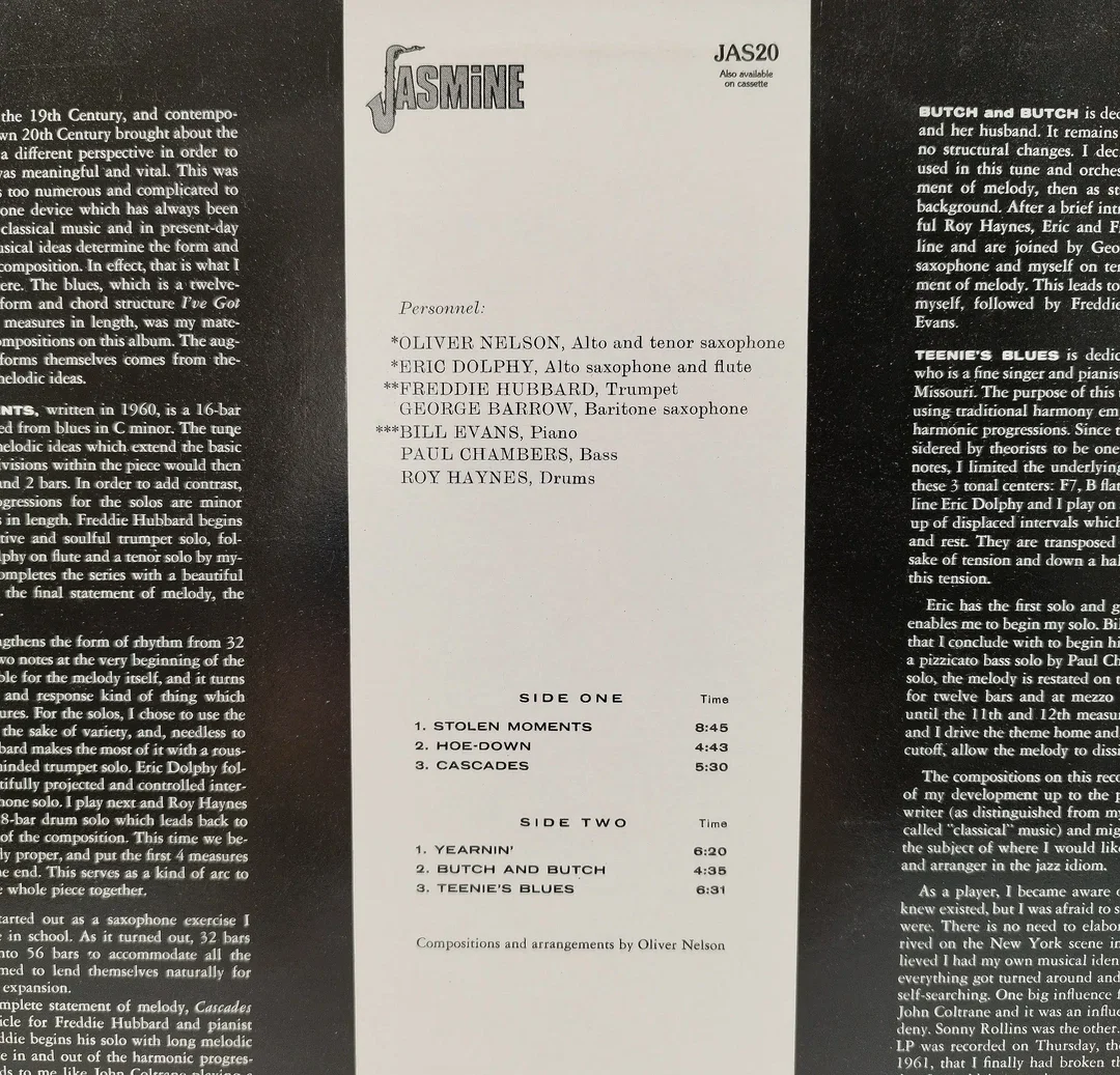 Vinyl LP Oliver Nelson (Sehr Gut) | Einmaliges Sammlerstück – Bild 2