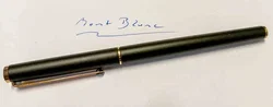 Montblanc Füllfederhalter 14K 585 Goldfeder Dunkelgrün mit Etui