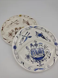 Vintage Norwegische Keramik - Inger Waage Teller - 2 Stück - Bild 2