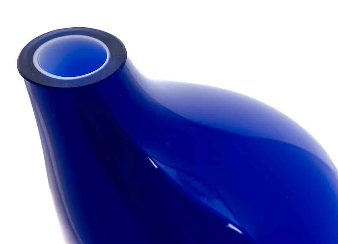 Vintage H J Richartz Art Collection Vase Mathildenhütte Kobalt Ultramarine Blau Glas – Bild 2