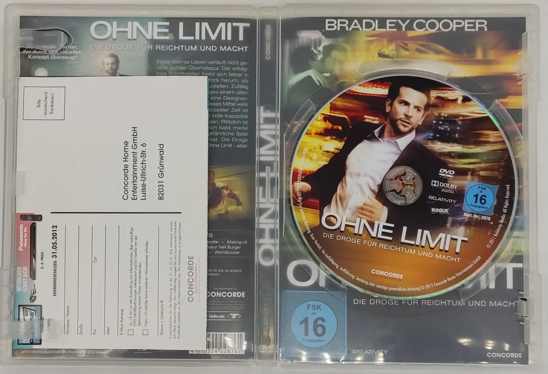 DVD "Ohne Limit - Die Droge für Reichtum und Macht" mit Bradley Cooper und Abbie Cornish – Bild 3