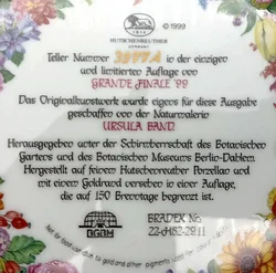 Hutschenreuther Sammelteller - „Grande Finale 1999“ von Ursula Band (Teller 3977 A) – Vorschau 3