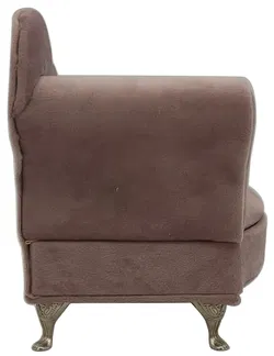 Schmuckkästchen mit Spiegel in Diwan-Form aus Samt in rosa - Bild 4