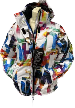 Winterjacke bunt - Größe M - Marke Arctic King & Arctic Queen - Bild 1