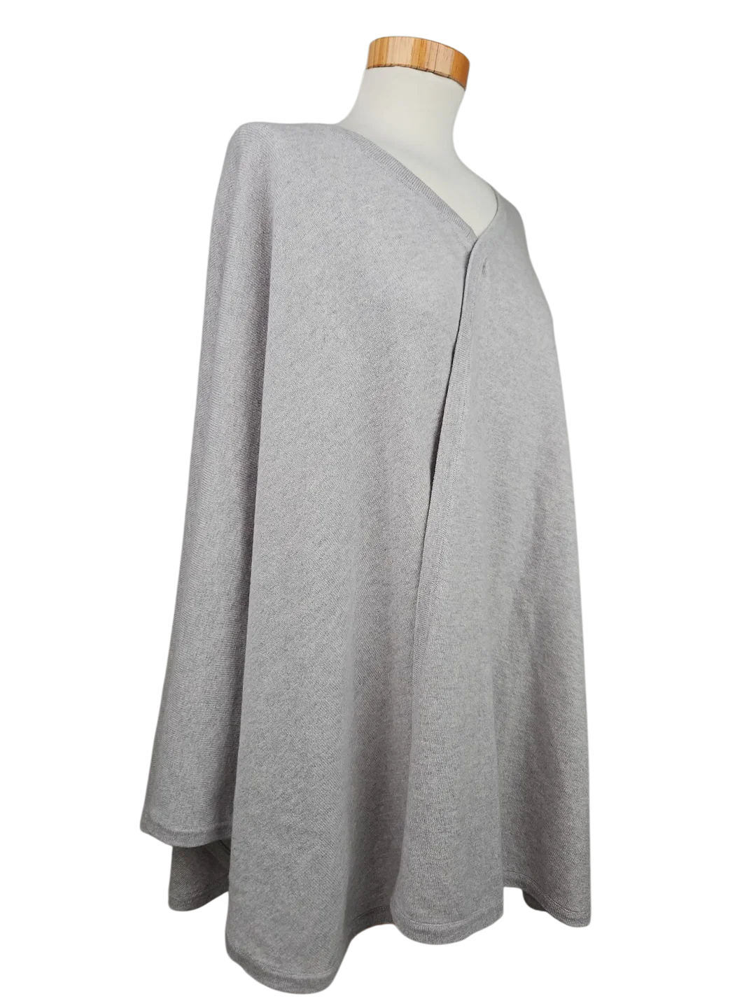 The Mercer Damen Cape (Wolle/Kaschmir), grau - Gr. 40/42 – Bild 2