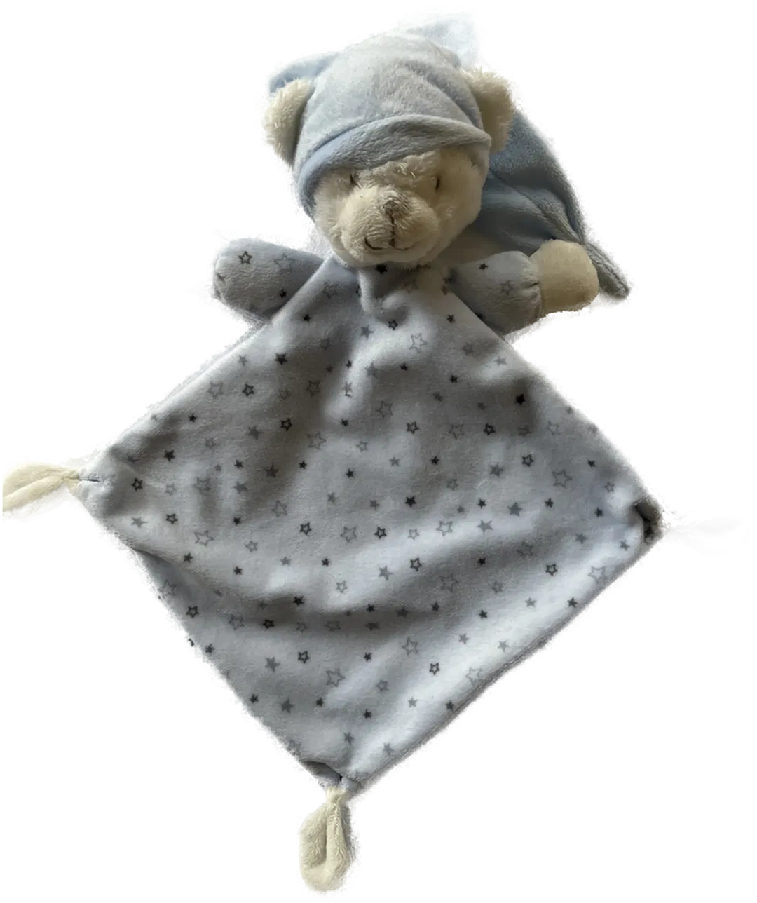 Kuscheliges Schmusetuch Bär hellblau - Der perfekte Begleiter - Bild 1