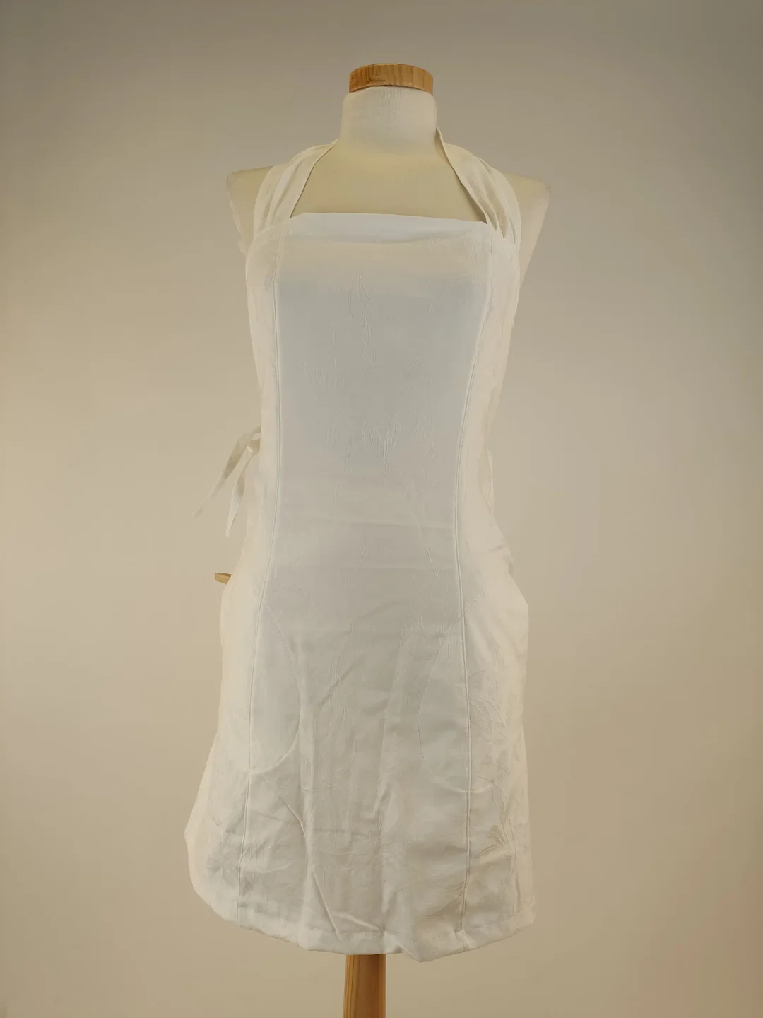Kochschürze Stoff, weiß, Größe: 36-38 - Bild 1