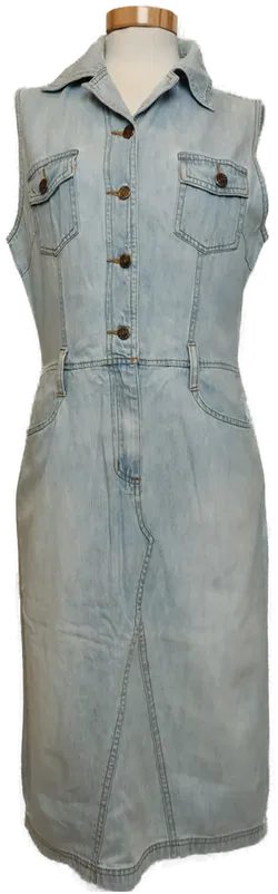 Flash Jeans Damen Kleid Midi blau Gr. 38 - Bild 1