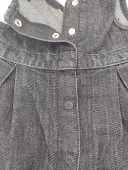 United colors of Benetton Kinder Jeanskleid schwarz Denim  Gr. 68 - Bild 4