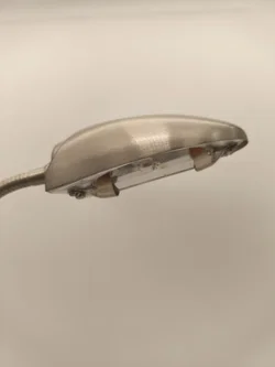 Schreibtischleuchte, Arbeitslampe, Metall silber - Bild 2