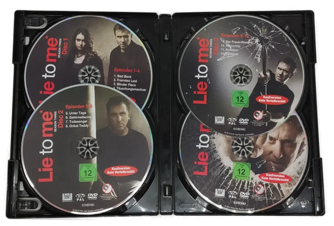 DVD 4 Disc´s "Lie to me" Season 3 *Wahrheit schmerzt  – Bild 3