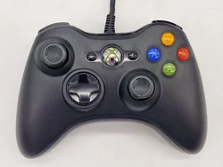 Original Microsoft Xbox 360 Controller - Kabelgebunden - schwarz - Bild 2