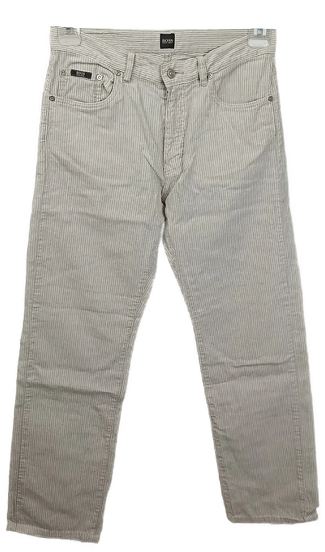 Hugo Boss Herrenhose gestreift beige/weiß Gr. 33/32 – Bild 1