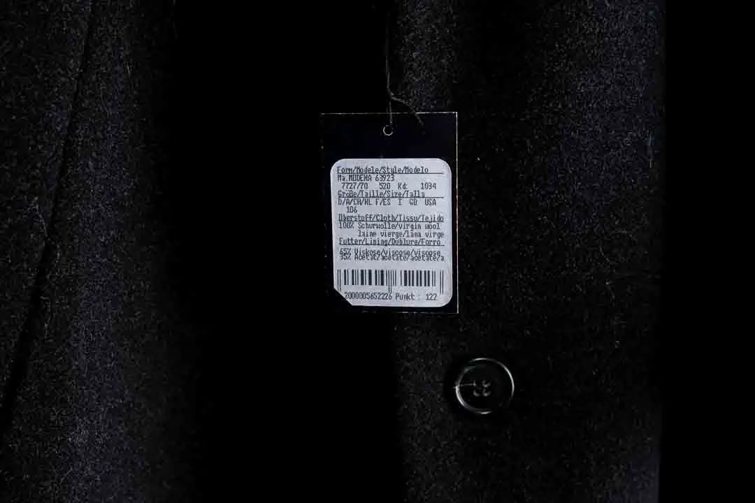 Winter Daniel Hechter Herren-Mantel, lang, dunkelgrau, Gr. 52, L-XL – Bild 3