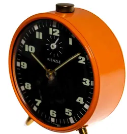 Vintage Kienzle Wecker Orange | Mechanisch | 70er Jahre Design - Bild 3