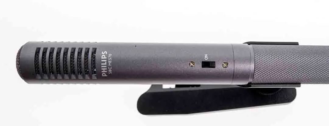 Philips SBC ME 570 Stereo-/Richtmikrofon mit Klinkenstecker und Ständer für Videokameras – Bild 2
