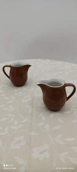 Sahnekännchen Lilien Porzellan Braun | Vintage-Schatz – Vorschau 2