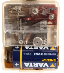 Junghans ATO-MAT Wanduhr Vintage | Keramik | Made in Germany | 22 × 17 cm - Bild 3