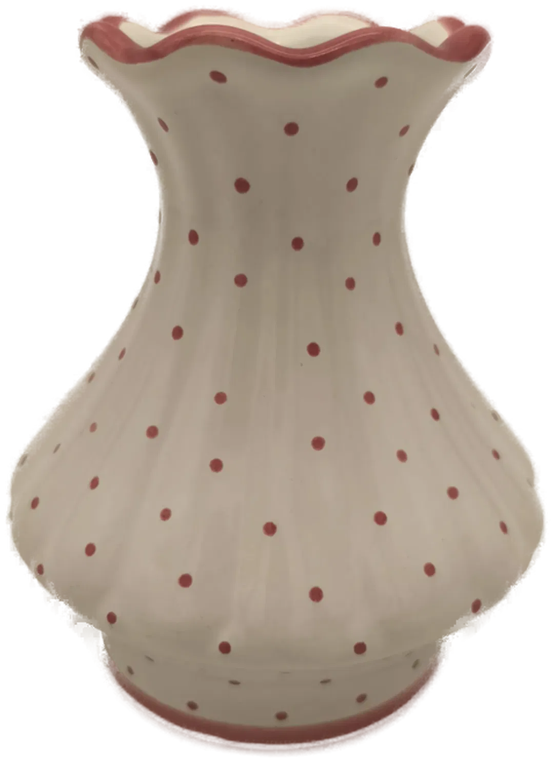 große Vase, Gmundner Keramik, rosa Tupfen, 20cm - Bild 4