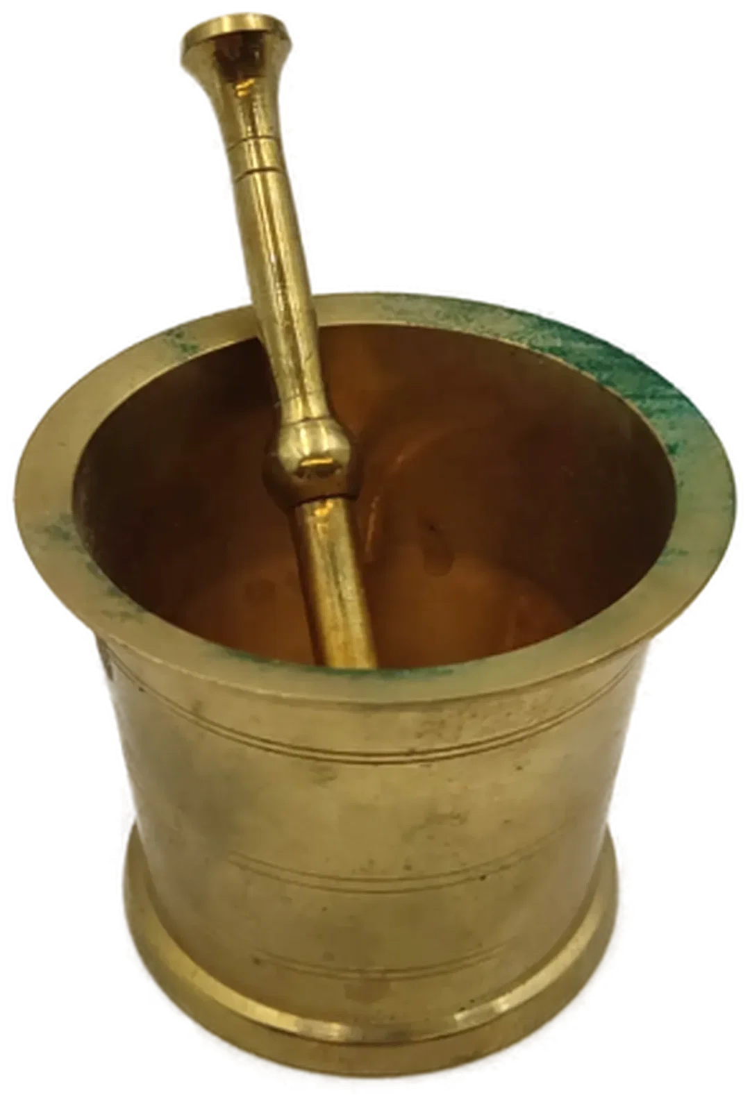 Massiver Messing-Mörser und Stößel – Bild 1