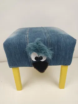 Lustige Monster-Hocker gepolstert  - Bild 4