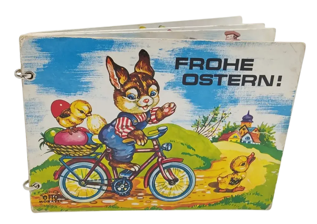  Vintage Bilderbuch Ringbuch - Frohe Ostern! - Otto Moravec Bilder Buchverlag - Bild 1