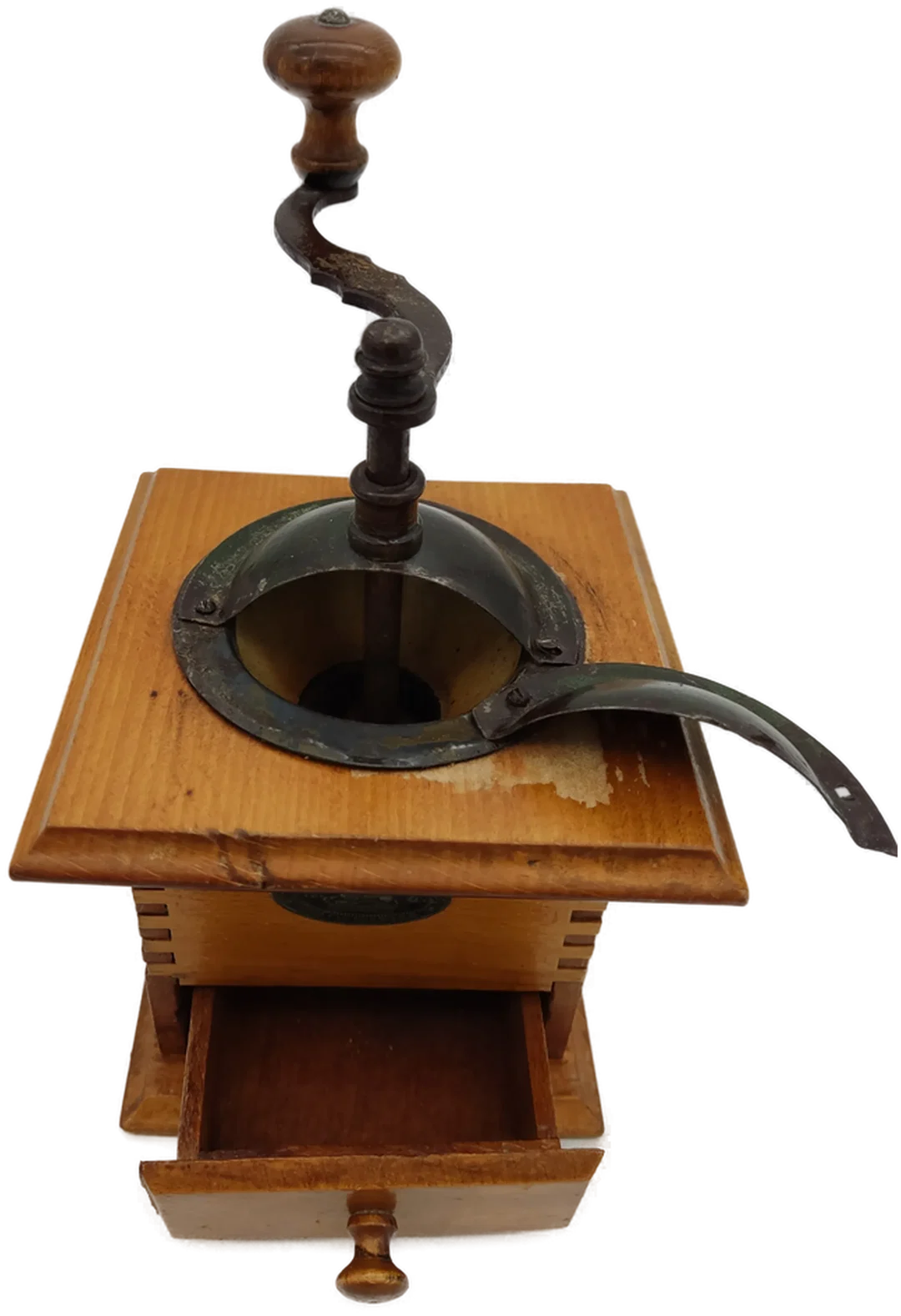 Holz-Getreidemühle von Zassenhaus| Vintage-Schatz – Bild 5