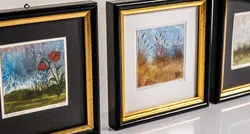 3 Miniatur Aquarelle von Bernhard Traxler gerahmt - Bild 2