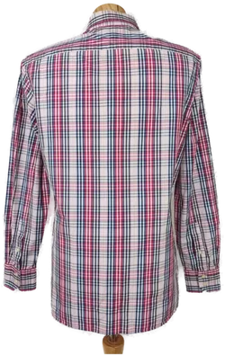 Tommy Hilfiger Herren Hemd, blau/rot - Gr. M - Bild 3