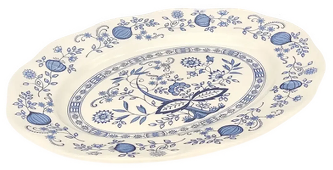 Blue Onion Beilagenplatte oval - Bild 1