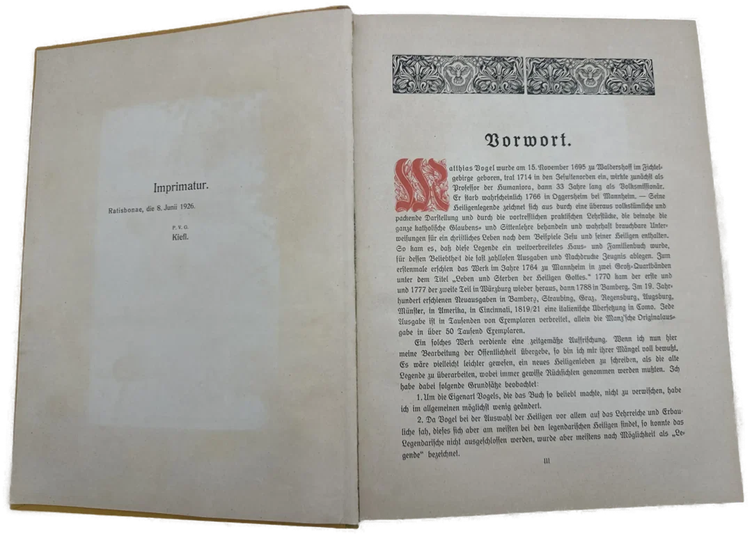 Heiligenlegende in 2 Bänden von P. Matthäus Vogel Jubiläumsausgabe Juni 1926 – Bild 5