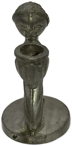 Mini Zinn-Kerzenhalter | Vintage-Engel - Bild 5