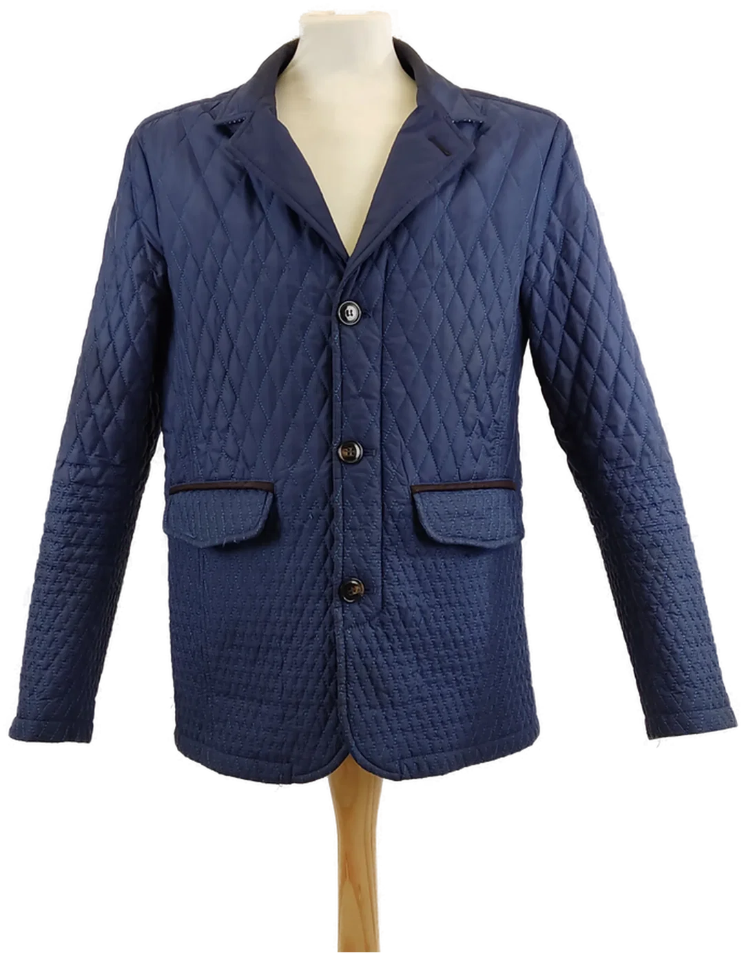 Herren Steppjacke Blau mit Seitentaschen, Gr. 50 - Bild 1