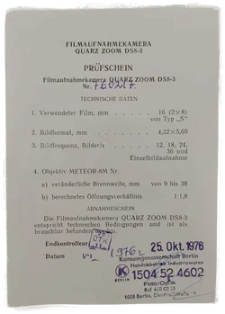 Quarz Zoom DS8-3 Filmkamera aus dem Jahr 1976 - Bild 6