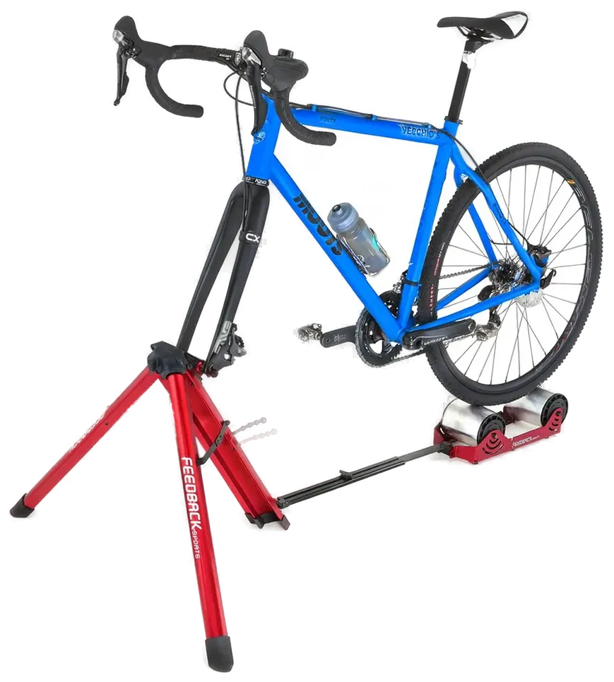 Feedback Sports Omnium Over-Drive Portable Trainer – Freie Rolle – Rot – Faltbar / Reise-Rollentrainer - Bild 4